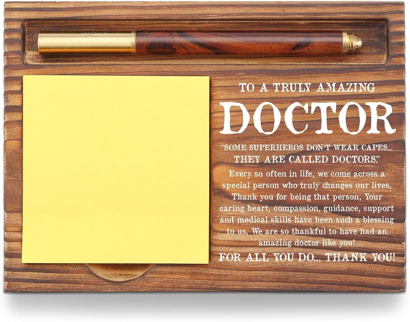 YODOCAMP Thank You Doctor Gift Sticky Note Holder, Doctor Appreciation Future Doctor Assistant Med School Graduation Gift, Doctor's Day Week Gift Thank You for All You do Self-Stick Note Pad Holders TZP45 - Image 1